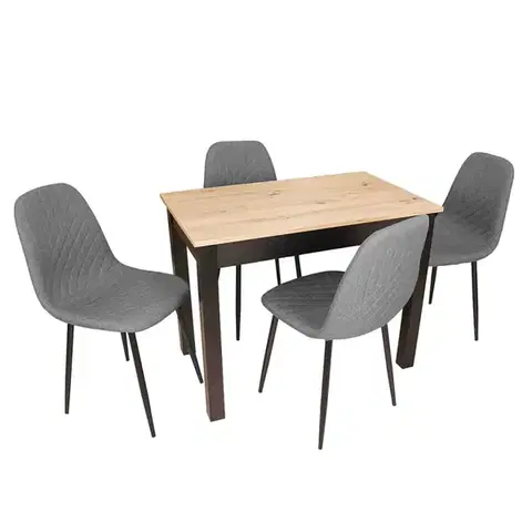 Jedálenské zostavy Jedálenská zostava1+4 Timo artisan/čierna
