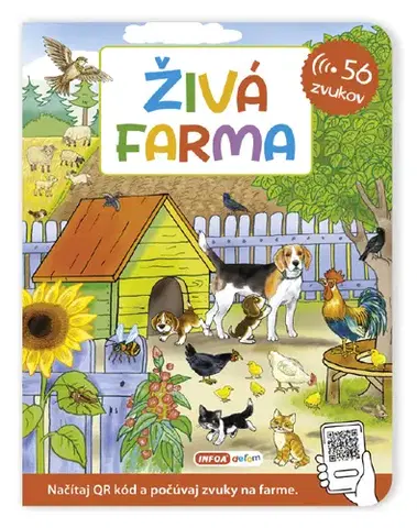 Leporelá, krabičky, puzzle knihy Živá farma - 56 zvukov