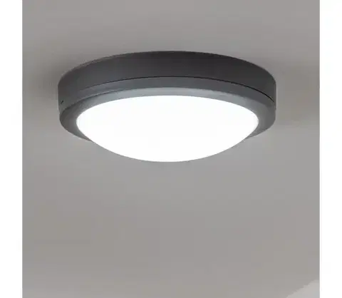 LED osvetlenie BRILAGI - LED Vonkajšie stropné svietidlo LED/20W/230V pr. 23 cm IP54 antracit WO781-G-OEM1