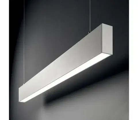 Svietidlá Ideal Lux - LED luster na lane STEEL LED/29W/230V 3000K CRI 90 120 cm biela 369006