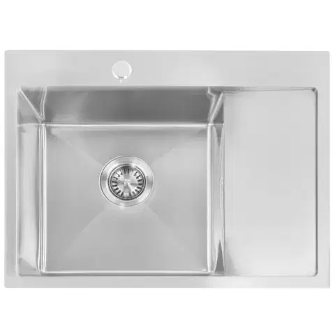 Kuchynské drezy REA REA - Oceľový drez Fín BRUSH NICKEL ZLE-06012