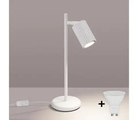 Lampy BRILAGI - LED stolná lampa CRESTO 1xGU10/10W/230V biela BR.1548