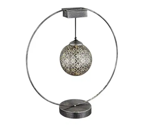 LED osvetlenie Globo 36618 - Solárne svietidlo LED/0,06W/1,2V strieborná IP44 36618