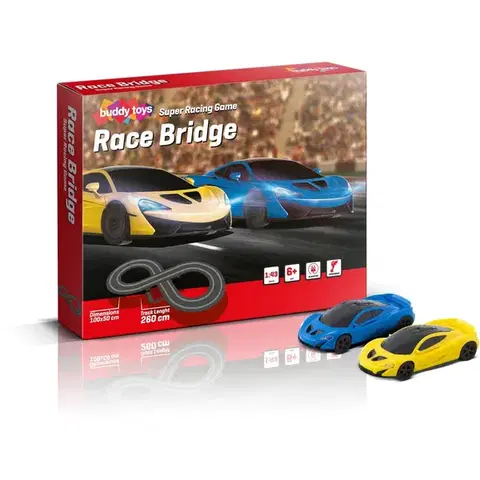 Drevené vláčiky Buddy Toys BST 1263 Autodráha Race