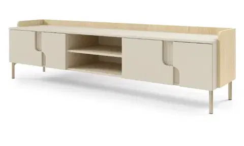 TV stolíky Meblar  TV stolík POSITANO P09 | dub Mavelie / macadamia
