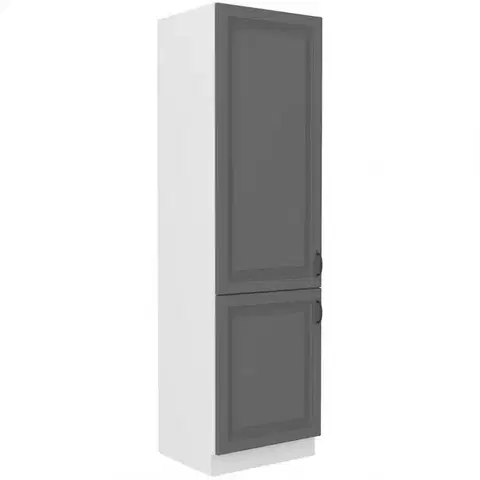 Kuchynské skrinky stojace Kuchynská skrinka Stilo dustgrey/biely 60dk/210 2f