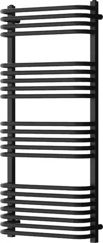Radiátory do kúpeľne MEXEN - Apollo vykurovací rebrík/radiátor 1210 x 550 mm, 638 W, čierna W117-1210-550-00-70