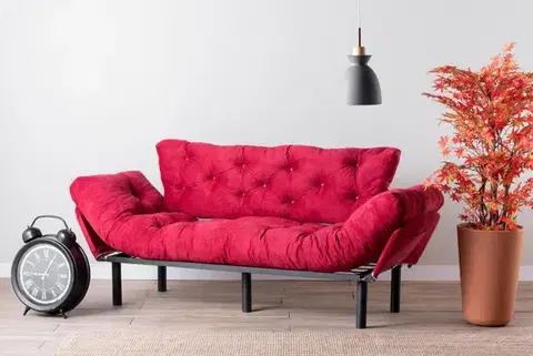 Pohovky a gauče Trojmiestna rozkladacia pohovka Nitta Triple - Maroon