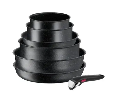 Sady riadu Tefal Ingenio Black Stone L3998702 7 ks