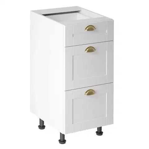 Kuchynské skrinky stojace Kuchynská skrinka linea d40s3 white