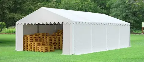 Skladové stany Skladový stan 6x8m biela EKONOMY