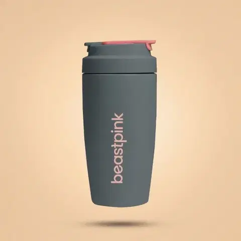 Športové fľaše BeastPink Termohrnček 500 ml Grey