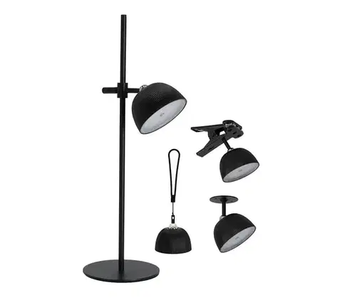 Lampy  LED Stmievateľná nabíjacia stolná lampa LED/3,5W/5V 3000/4000/6500K čierna KLLACZA