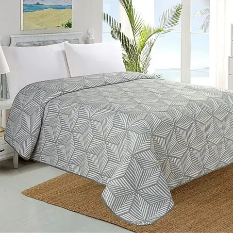 Prehozy Prehoz na posteľ Siera sivá TiaHome - 140 x 220cm