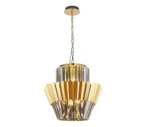 Svietidlá  Luster na reťazi DONNA 9xE14/40W/230V pr. 45 cm zlatá ML0413