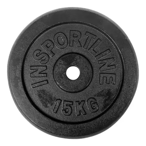 Závažia k činkám Liatinové závažie inSPORTline Castblack 15 kg 30 mm