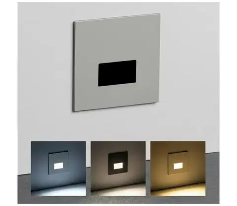 Svietidlá Brilagi - LED schodiskové svietidlo JACK LED/3W/230V 3000/4000/6500K IP65 sivá GXDO098