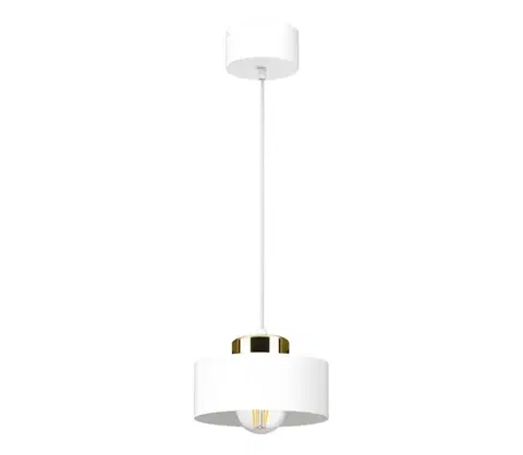 Svietidlá Keter Lighting Luster na lanku IGNIA 1xE27/60W/230V biela/zlatá 3401