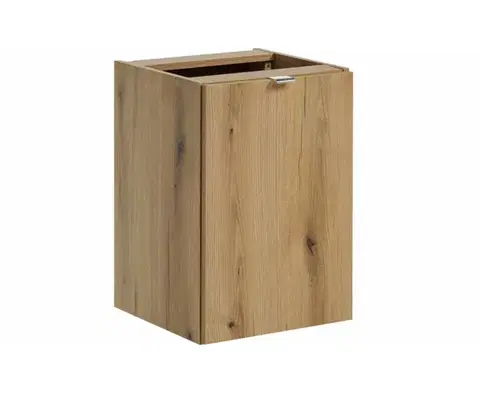 Skrinky do kúpeľne ArtCom Závesná skrinka do kúpeľne NOVA Oak 81-40-1DK | s košom 40 cm