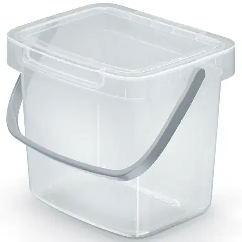 Úložné boxy NABBI NHW3 plastový úložný box s rúčkou 3 l priehľadná