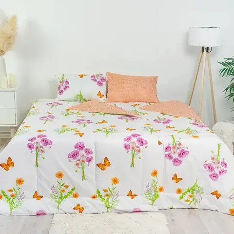 Prikrývky Stanex CLASSIC letný set Jar oranžová, 140 x 200 cm, 40 x 60 cm