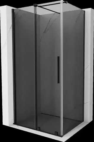 Sprchovacie kúty MEXEN/S - Velár sprchovací kút, posuvné dvere 140 x 100, grafit, čierna 871-140-100-41-70