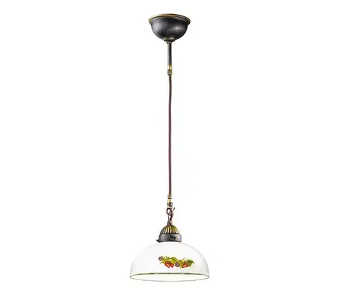 Svietidlá Kolarz 731.32.139 - Luster na lanku NONNA 1xE27/75W/230V pr. 36 cm víno/jahody 731.32.139