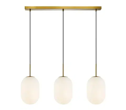 Svietidlá  Luster na lanku ALIAS 3xE14/40W/230V zlatá ML0316