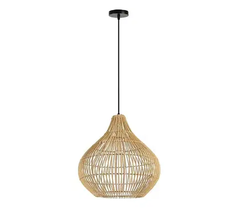 Svietidlá  08257L - Luster na lanku PELO 1xE27/40W/230V pr. 40 cm ratan 08257L