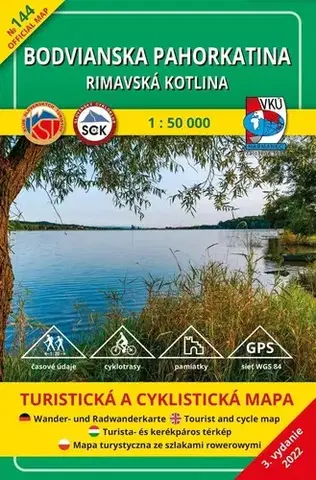 Turistika, skaly Bodvianska pahorkatina - Rimavská kotlina - TM 144 - 1:50 000, 3. vydanie