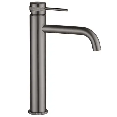Kúpeľňové batérie REA - Umývadlová batéria Lungo Grip - Gun Grey, vysoká REA-B8779