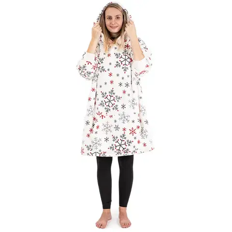 Doplnky do spálne 4Home Baránková mikina mikroplyš Snowflakes, uni S - detské