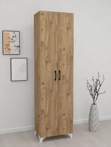 Šatníkové skrine SOFT 8 dvojdverová komoda, borovica 