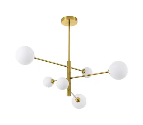 Svietidlá Light Prestige Luster na tyči DORADO 6xG9/40W/230V zlatý LP-002/6P