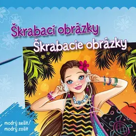 Maľovanky pre dospelých Škrabací obrázky/Škrabacie obrázky modrý zošit