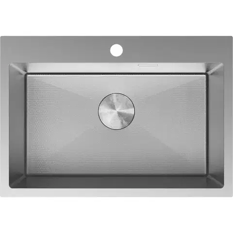 Kuchynské drezy MEXEN MEXEN - Solix oceľový drez 1-bowl 650 x 450 mm, nerez HC 6403651000-01HC