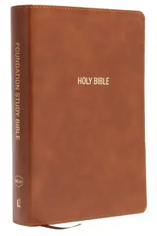 Náboženstvo NKJV Foundation Study Bible, Wide-Margin, Brown Leathersoft, Red Letter - Thomas Nelson