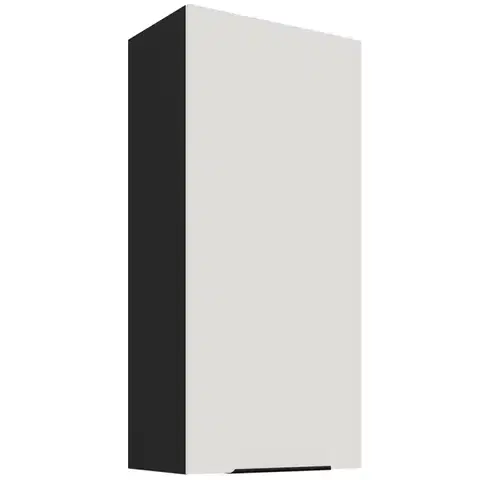 Kuchynské skrinky visiace Kuchynská skrinka Aria-Wh/Bl Anti Fingerprint 50g-108 1f
