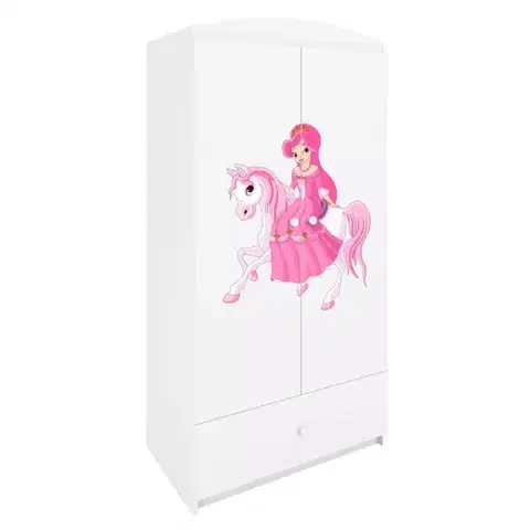 Skrine do izieb Skriňa Babydreams Biely – Princezná 1