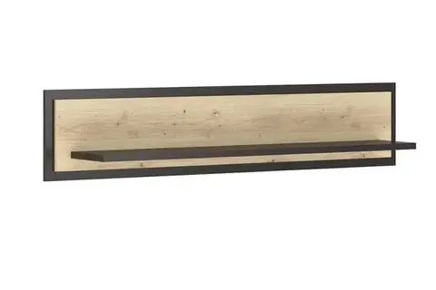 Police na stenu ZOLNA polica, dub artisan/wenge