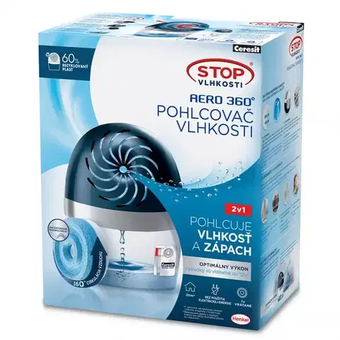 Kúpeľňové doplnky Ceresit STOP Vlhkosti AERO 360° prístroj 450 g