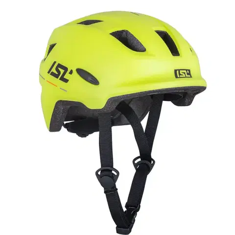 Helmy a prilby na in-line Detská cyklo prilba s LED svetlom ISL Lumitto Neon Yellow - XS (48-54)