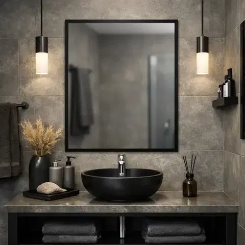 Kúpeľňové zrkadlá Zrkadlo v ráme 7214C 60X80