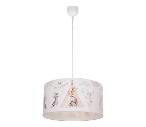 Svietidlá  Detský luster KIDS ROOM 1xE27/60W/230V priemer 40 cm zvieratká H0939