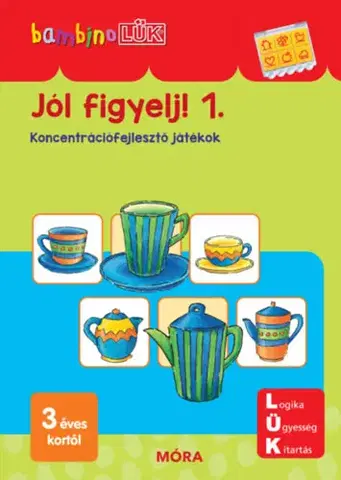 Pre deti a mládež - ostatné Jól figyelj 1. - LDI - 104 - Koncentrációfejlesztő játékok