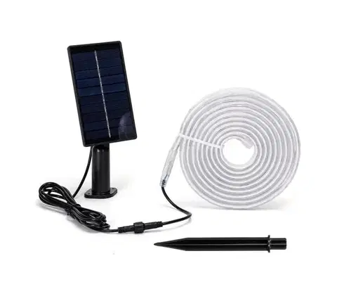 LED osvetlenie  B.V.  - LED RGB stmievateľný solárny LED pás 1,6W/3,2V 5 m IP65 + DO B10201NY6