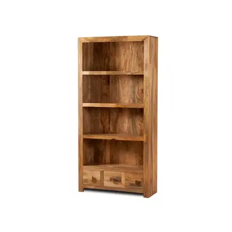 Knižnice Knižnica Hina 90x180x35 z mangového dreva