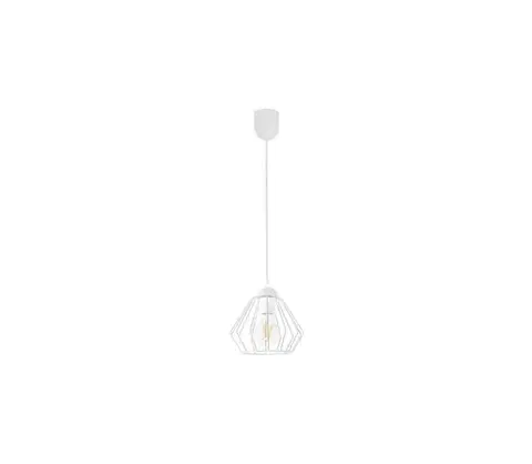 Svietidlá  Luster na lanku CEED 1xE27/60W/230V biela 0755