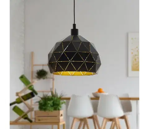 Svietidlá Eglo 97841 - Luster na lanku ROCCAFORTE 1xE27/60W/230V 97841