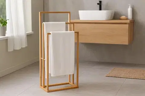 Nábytok Chomik Vešiak na uteráky BAMBU
